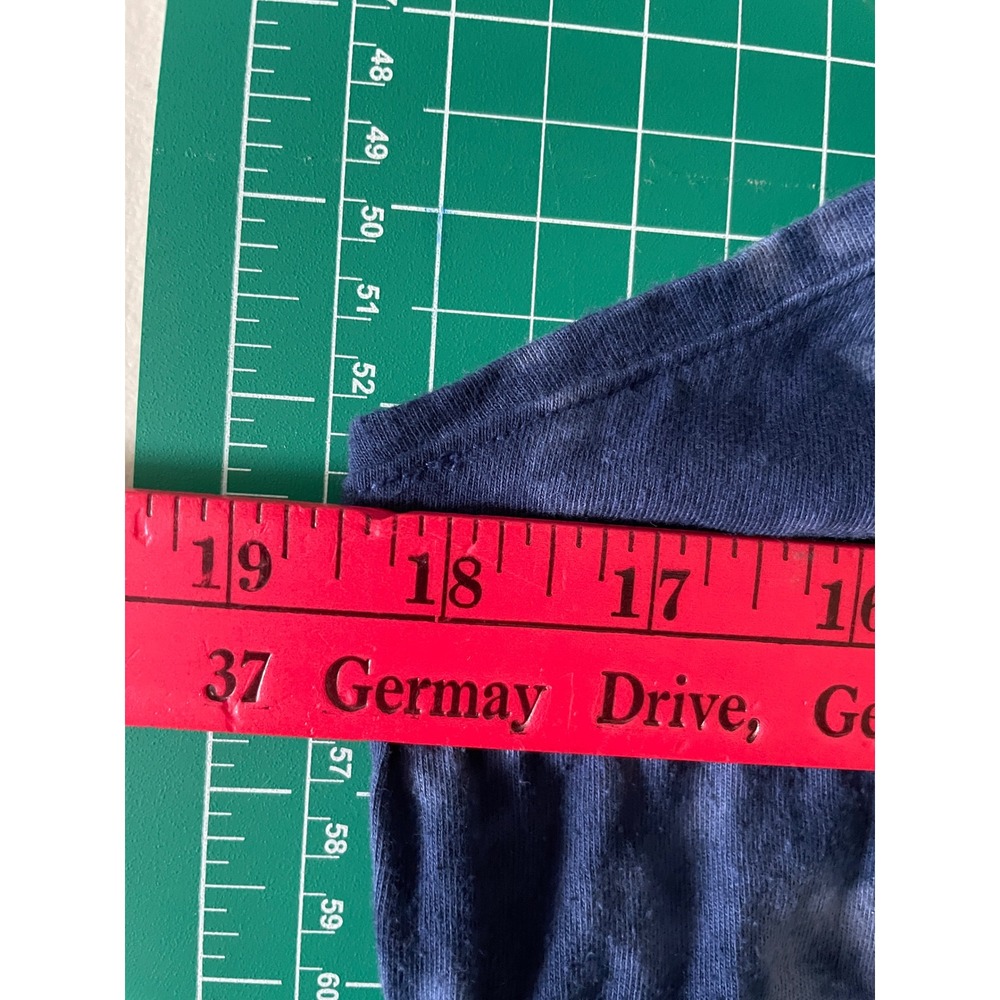 Old Navy EveryWear Women Blue Tie Dye Scoop Neck Tank Top Size Medium - Picture 4 of 5